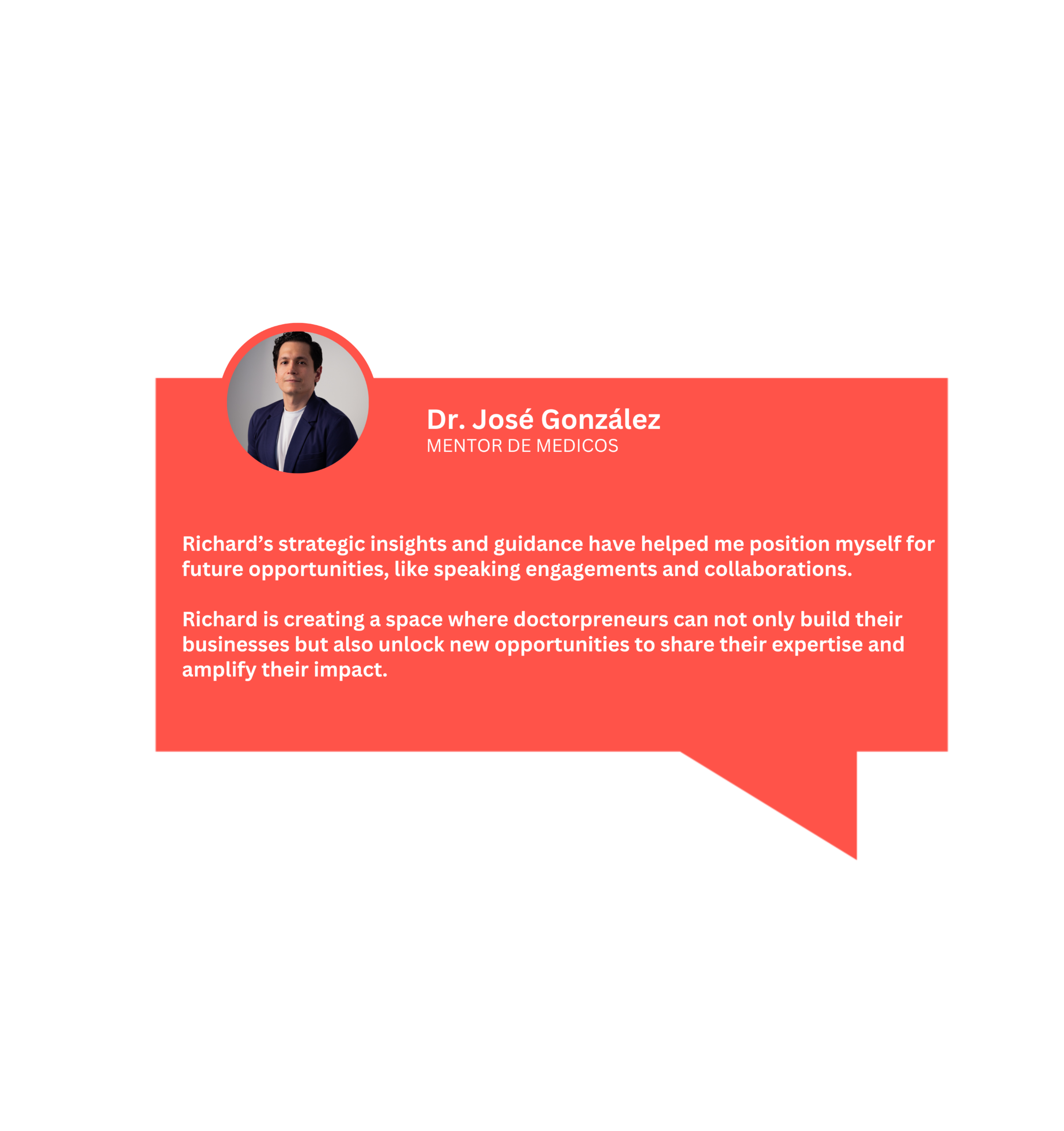 Dr. José González Testimonial A written testimonial of the Doctorpreneur Network from Dr. José González